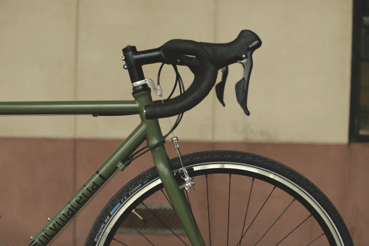 Rower przełajowy army green