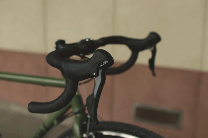 Rower przełajowy army green