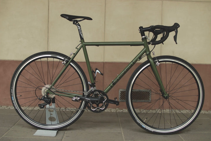 Rower przełajowy army green