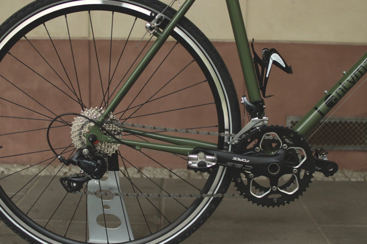 Rower przełajowy army green