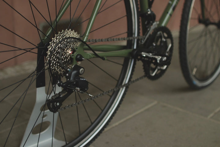 Rower przełajowy army green