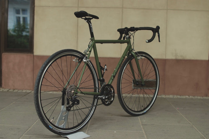 Rower przełajowy army green