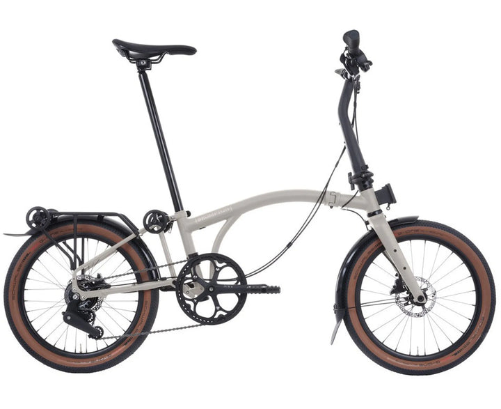 Brompton G-line H8R Traildust White Telescopic — widok roweru