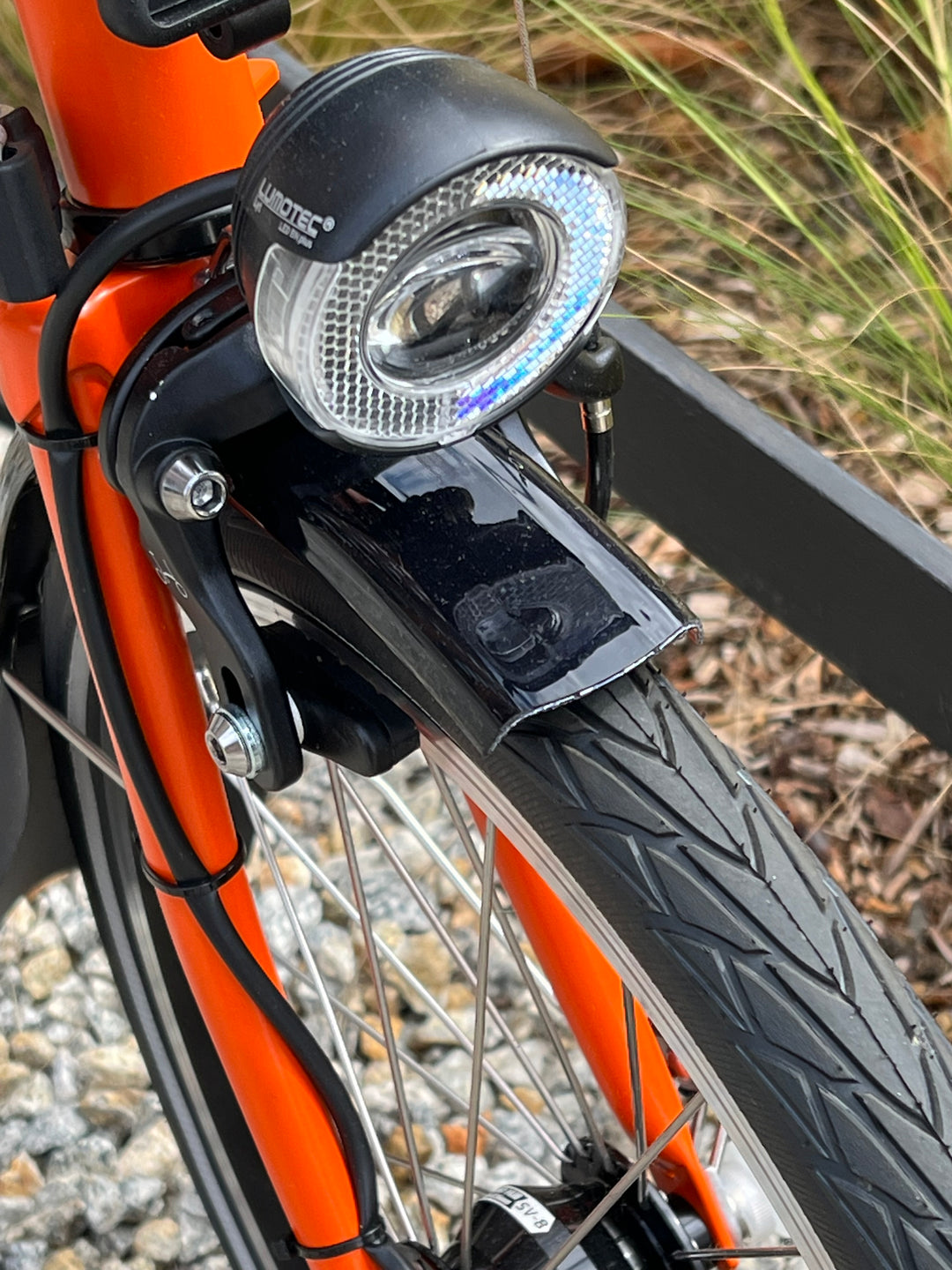 Brompton C-line Explore M6L Sunset Orange (Dynamo w piaście/Brooks)