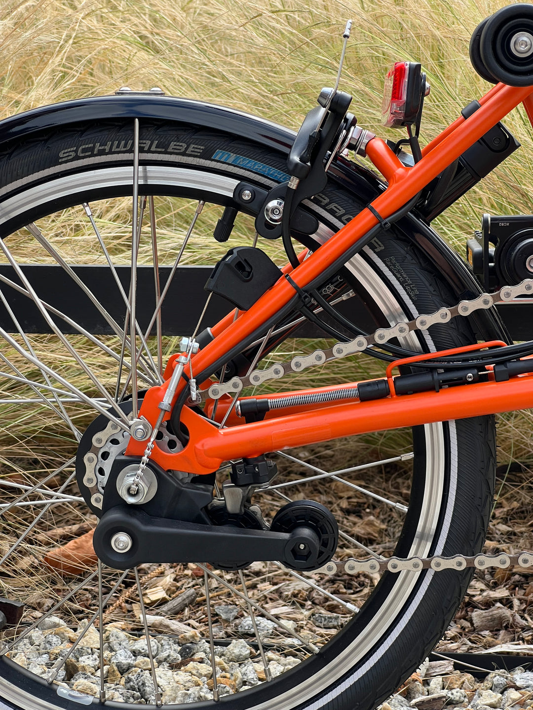 Brompton C-line Explore M6L Sunset Orange (Dynamo w piaście/Brooks)