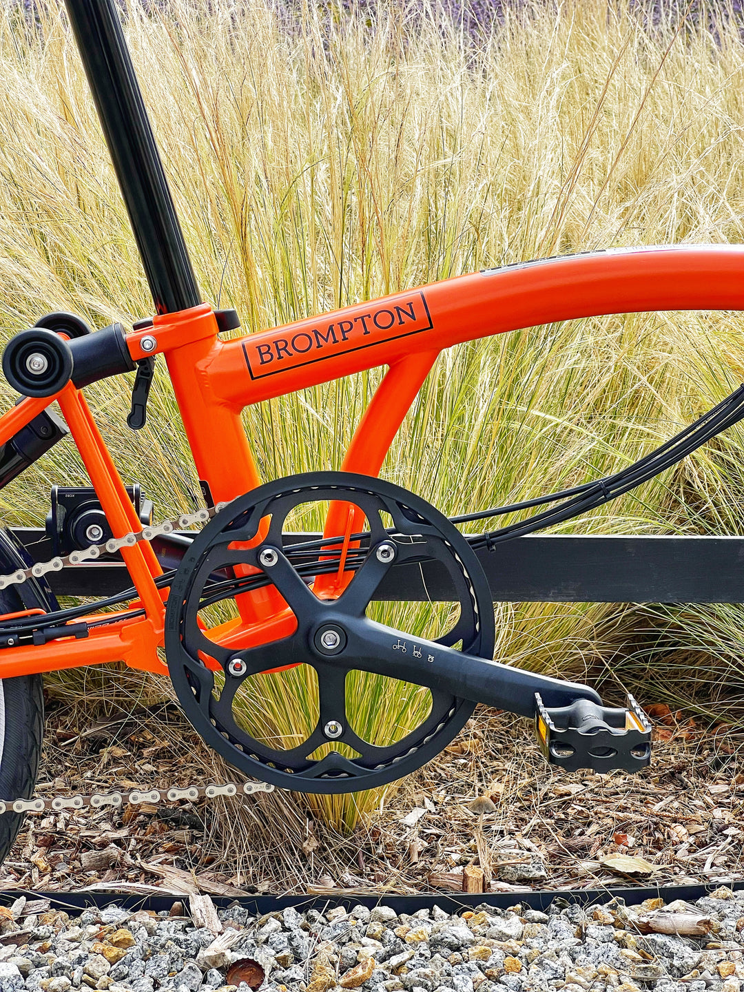 Brompton C-line Explore M6L Sunset Orange (Dynamo w piaście/Brooks)