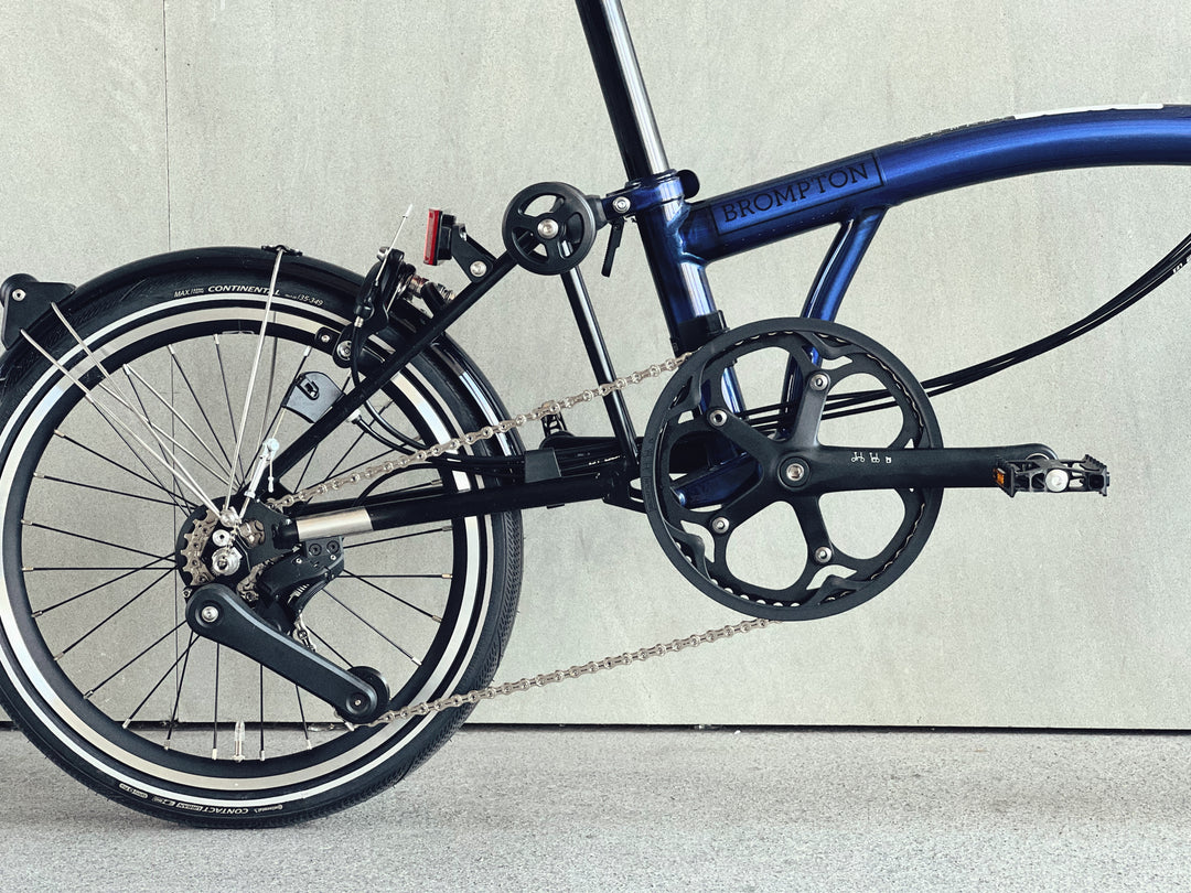 Brompton P-line Explore M12L Bolt Blue Laquer