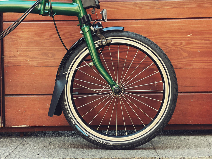 Brompton C-line Explore H6L Racing green Brooks