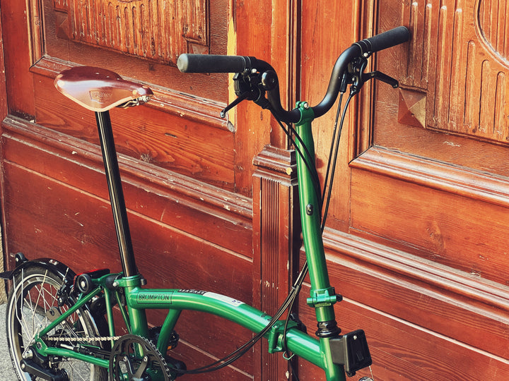 Brompton C-line Explore H6L Racing green Brooks