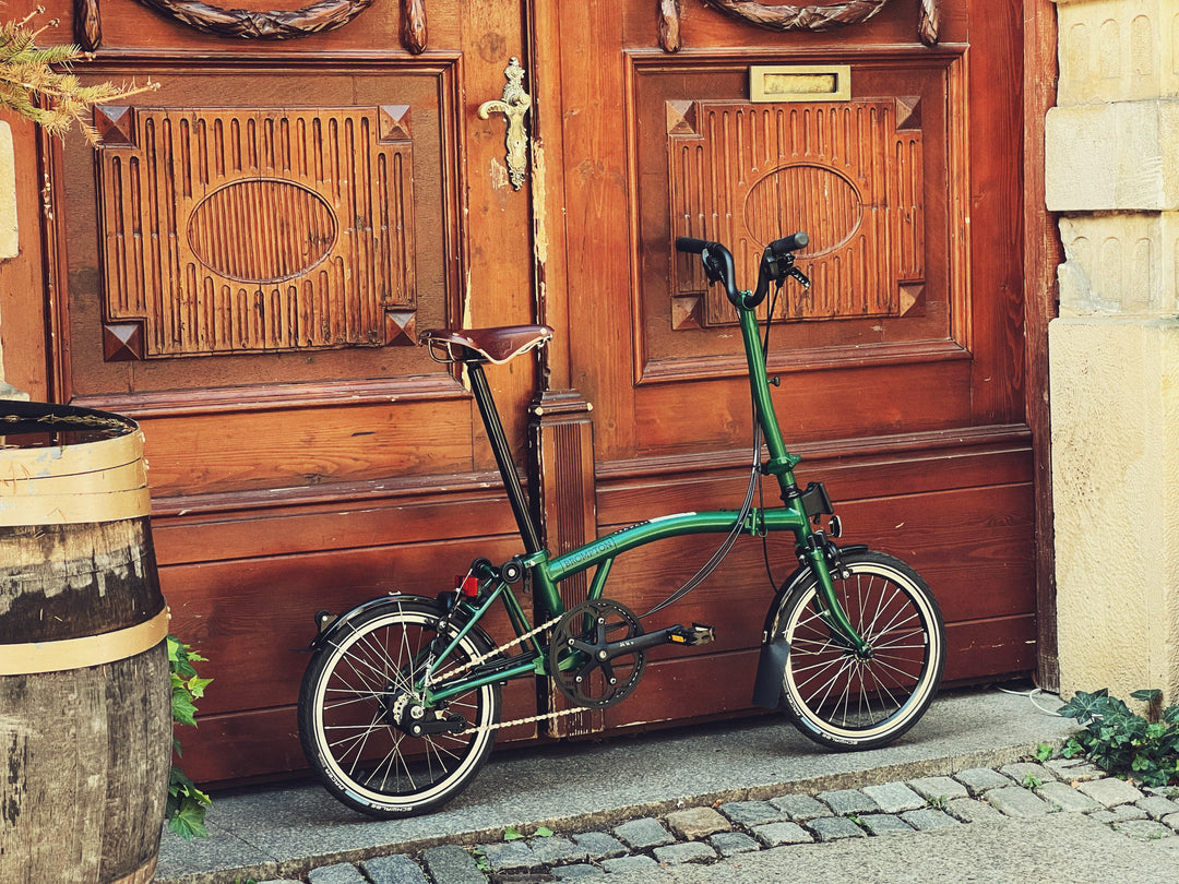 Brompton C-line Explore H6L Racing green Brooks