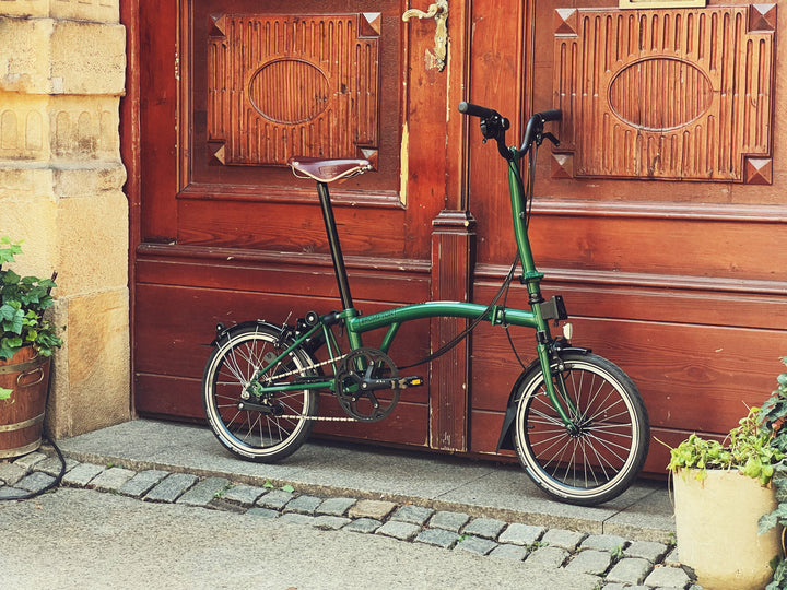 Brompton C-line Explore H6L Racing green Brooks