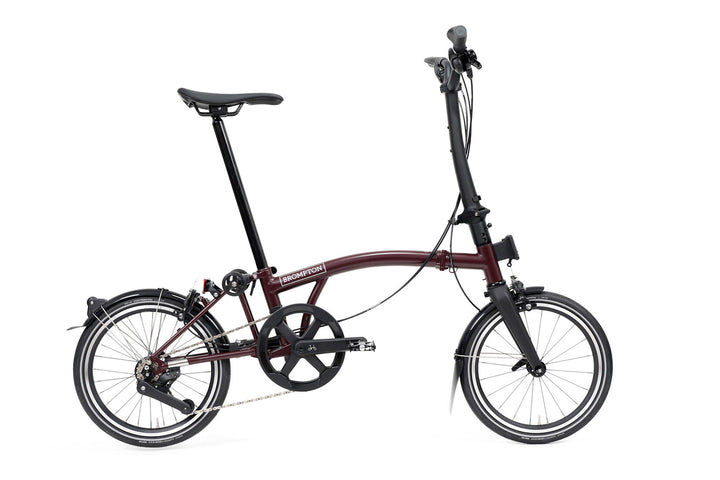 Brompton P Line H12L Plum Red Standard — widok roweru