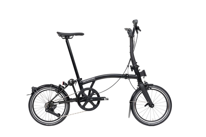 Brompton P-Line M12L Matt Black Standard — widok roweru