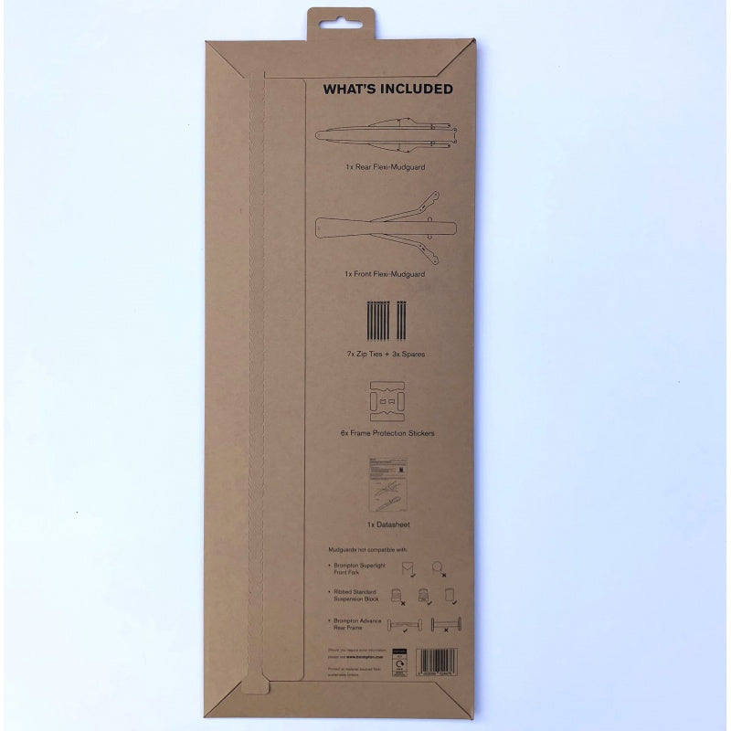 Brompton błotniki flexi-mudguards