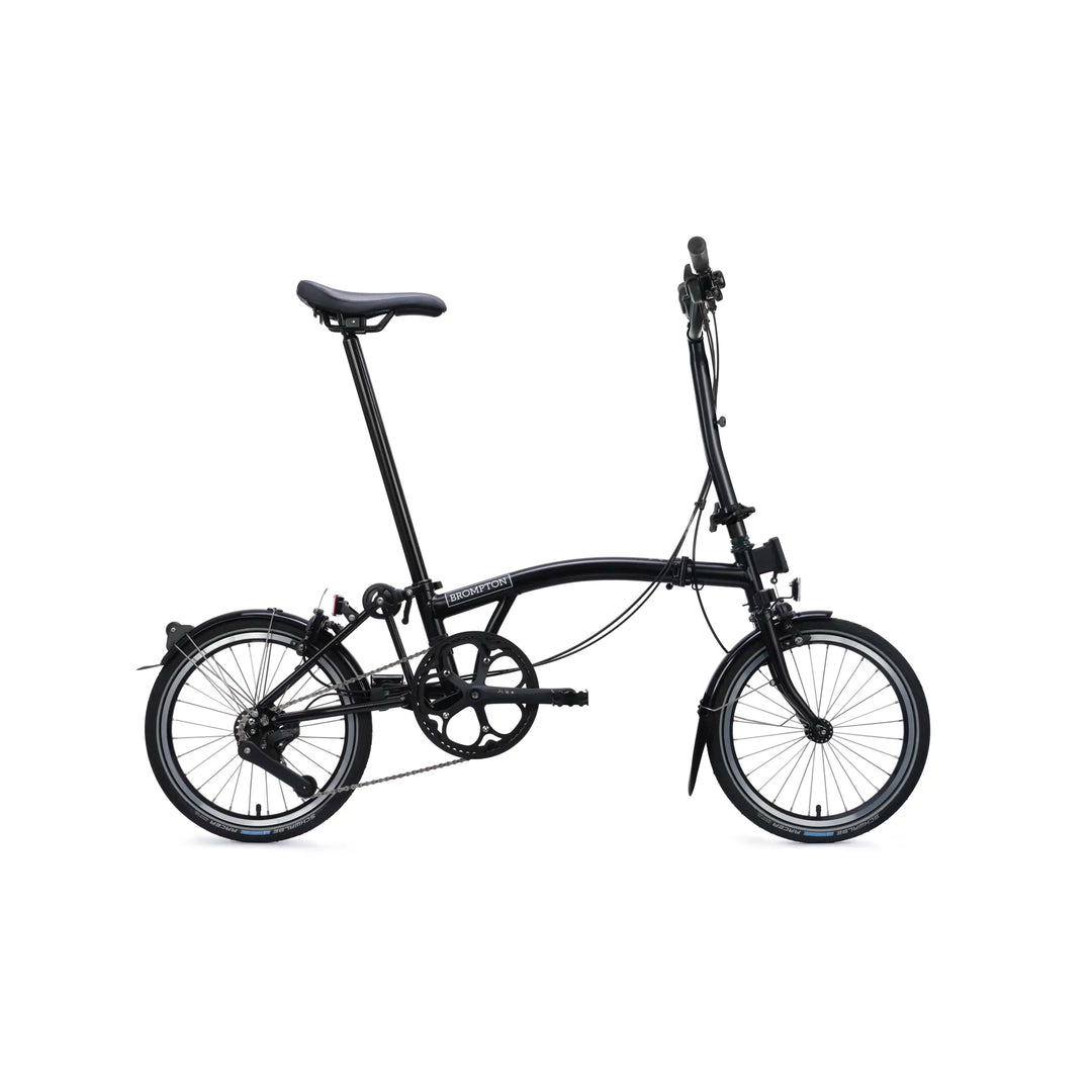 Brompton C-line H4L Matt Black Extended — widok roweru