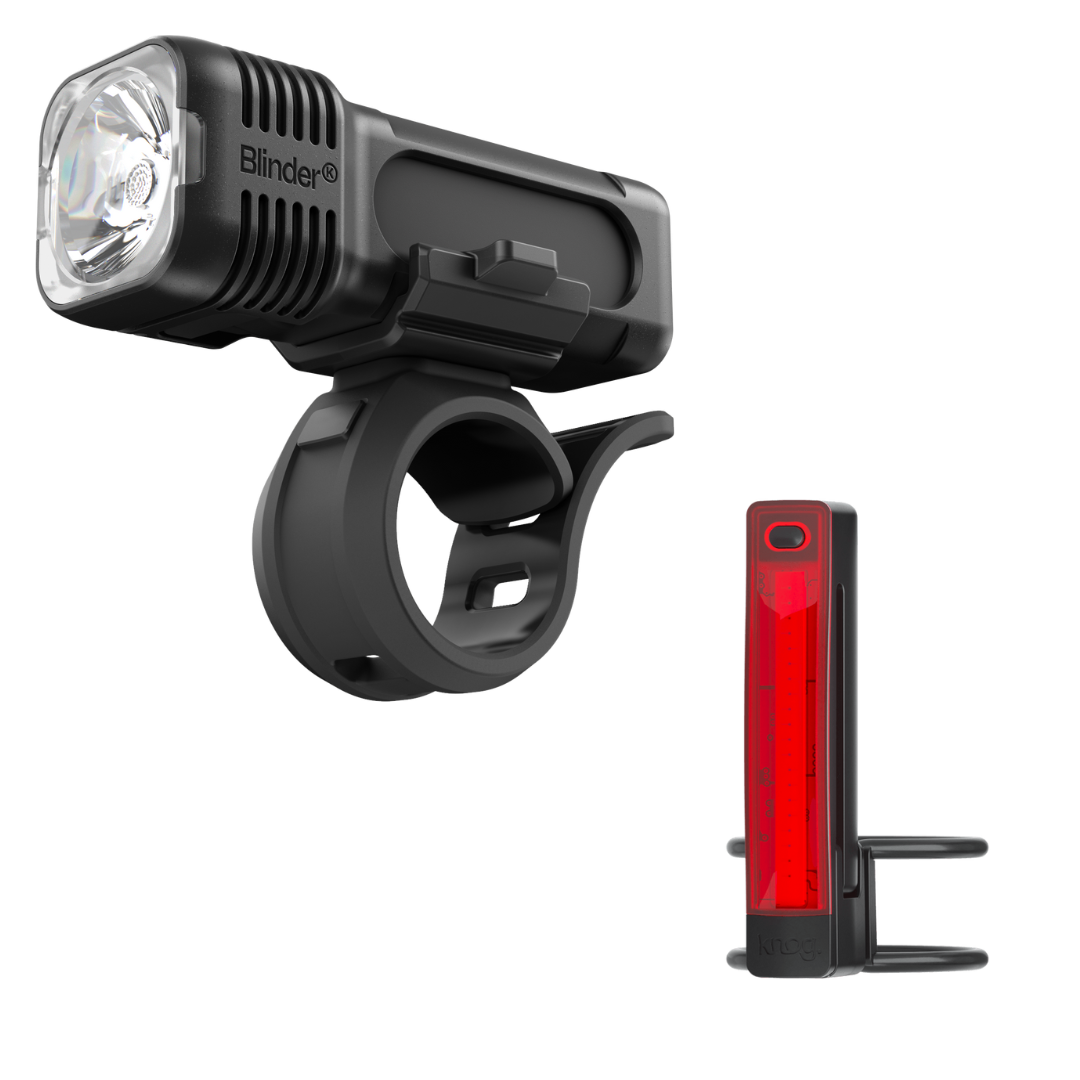 Zestaw Knog Blinder 400 i Plus tył — ujęcie z boku