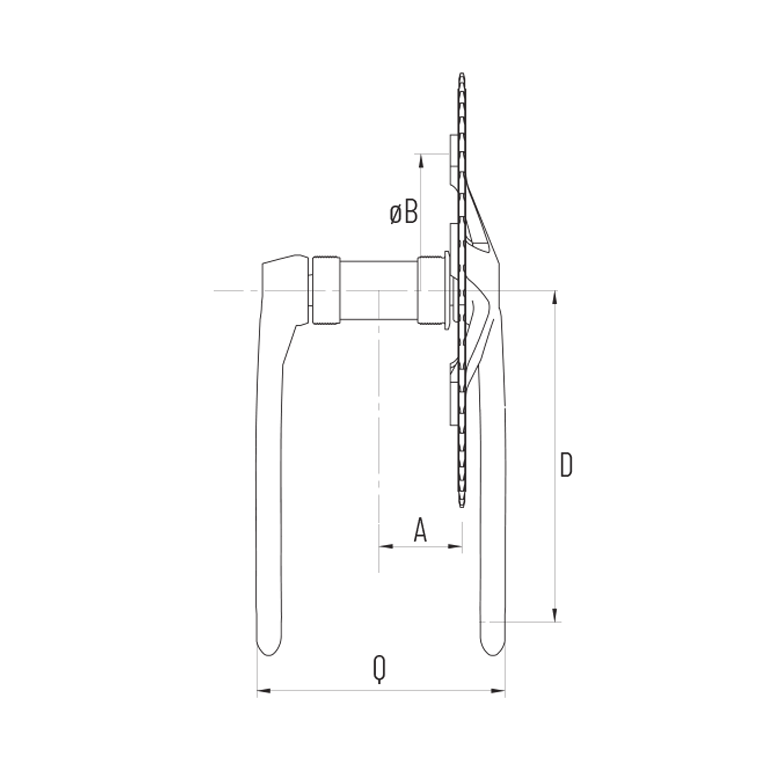 Korba MICHE Xpress 47T 170mm srebrna