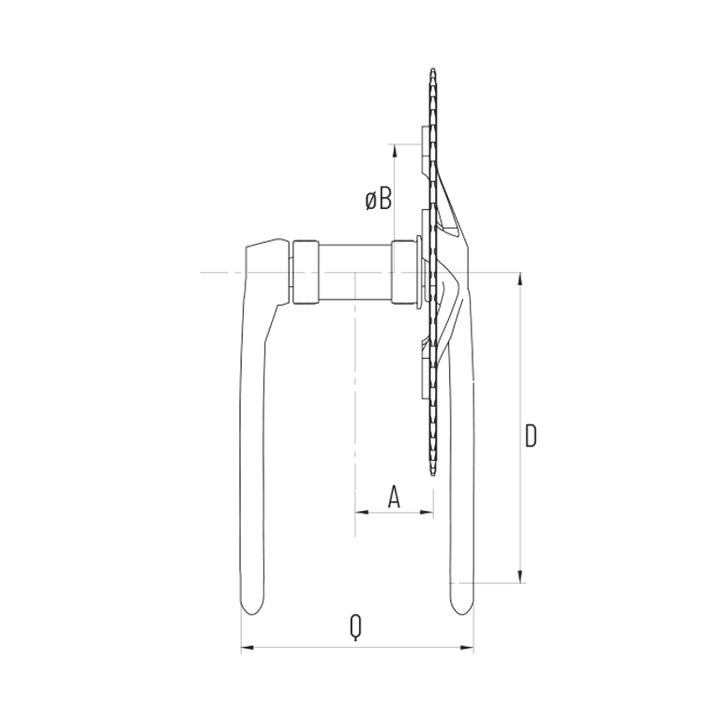 Korba MICHE Xpress 47T 170mm srebrna