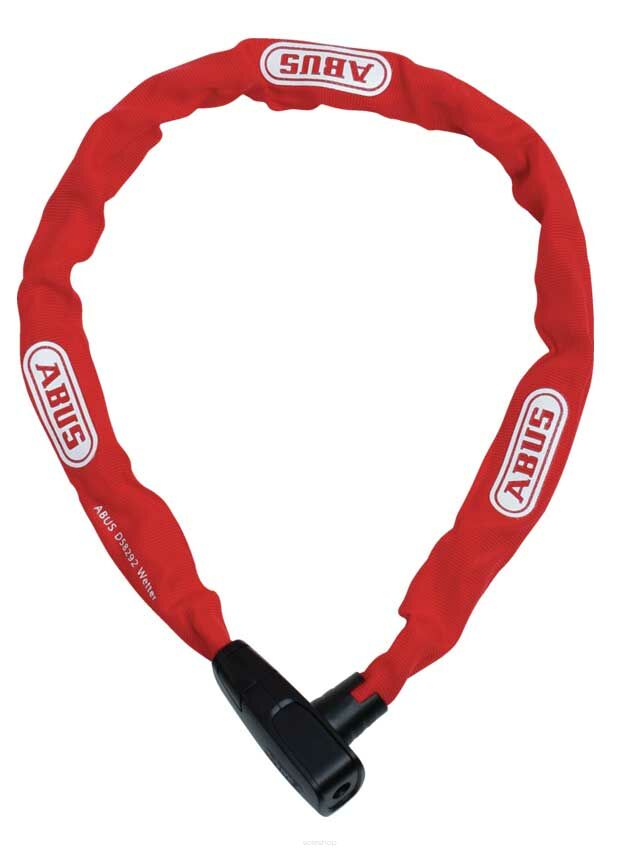 Zapięcie rowerowe ABUS 6800/85 łańcuch - czerwony
