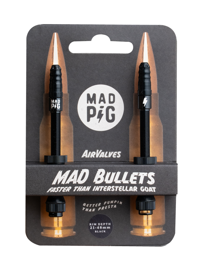 Wentyle Tubeless Mad Pig Mad Bullets 21-48mm Black