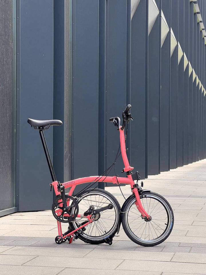 Brompton C-line Explore M12L flamingo pink