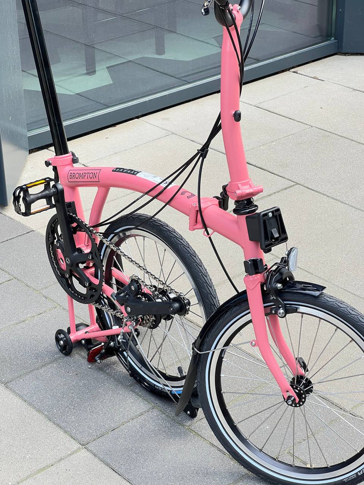 Brompton C-line Explore M12L flamingo pink