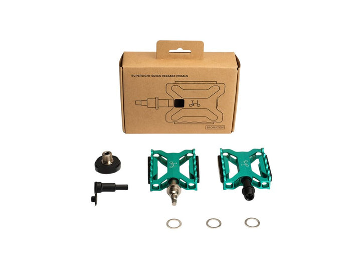 Pedały Brompton Superlight Quick Release – Green – zdjęcie 1
