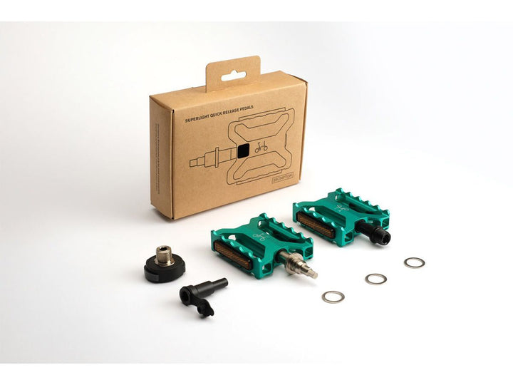 Pedały Brompton Superlight Quick Release – Green – zdjęcie 2